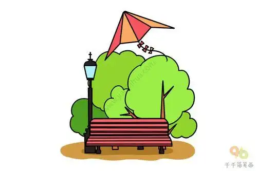 人民公园地图简笔画