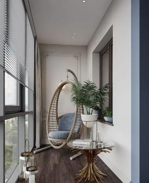 极简主义阳台阳台现代简约90m05三居设计图片赏析--土巴兔装修效果