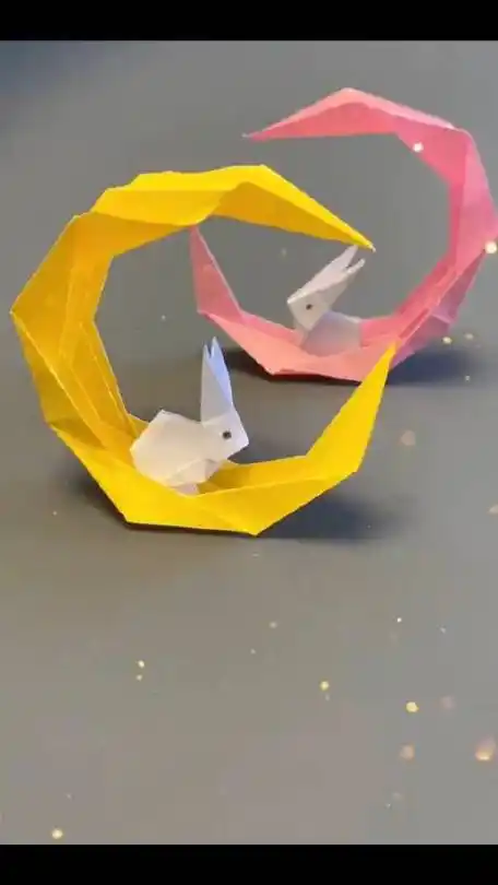立体月亮兔手工折纸教程#手工#超级实用小百科的微博视频