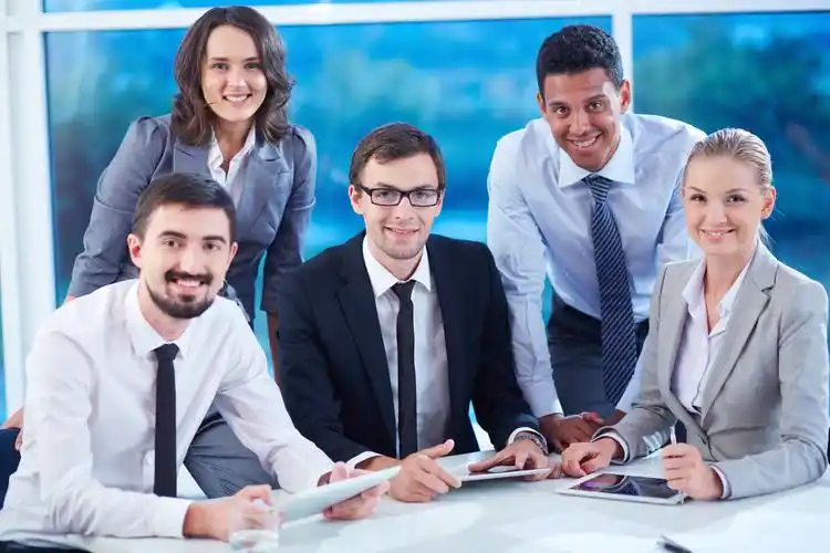 时尚开心商务人士背景高清图片下载-找素材