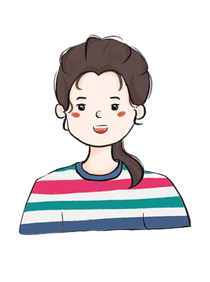 手绘卡通可爱的年轻妈妈形象头像