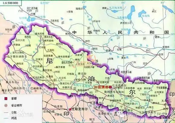 尼泊尔地图 尼泊尔地理位置