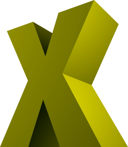 3d立体字母x图片