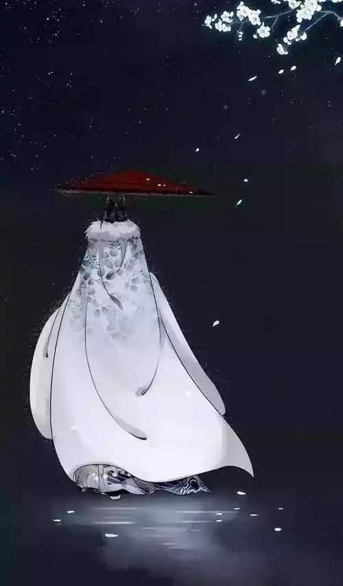 画师不详执伞的女人背影披风收集by喵爷侵删