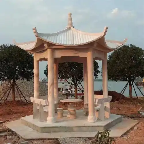 双层八角凉亭石凉亭价格仿古亭子厂家