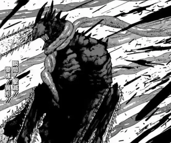 《电锯人》瞬秒地狱恶魔的电锯恶魔帅呆了,疑似致敬