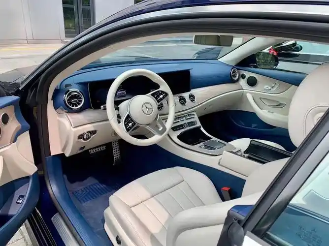 奔驰ecoupe改游艇蓝内饰_奔驰e级车友圈_懂车帝