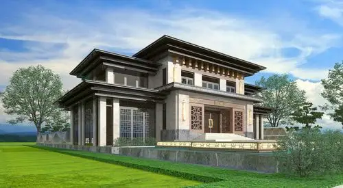 新中式大宅设计,自建房别墅设计