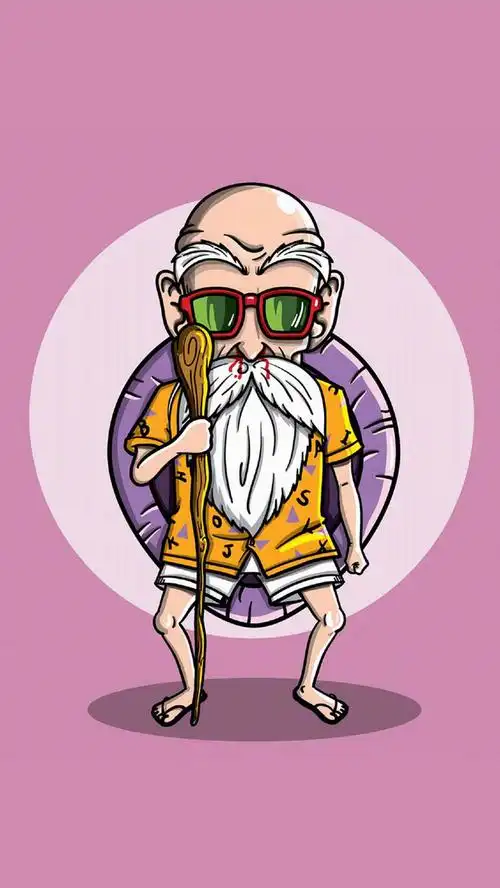 手机高清壁纸,无水印,龟仙人,卡通