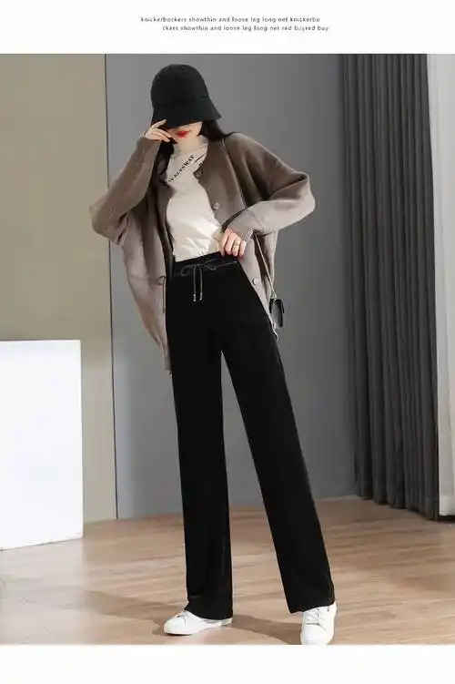 更多参数>>裤长:长裤上市时间:2021年秋季风格:通勤裤型:阔腿裤流行