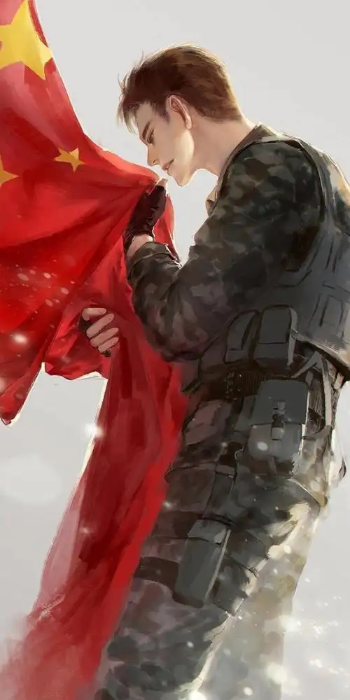 致敬中国军人卡通写真
