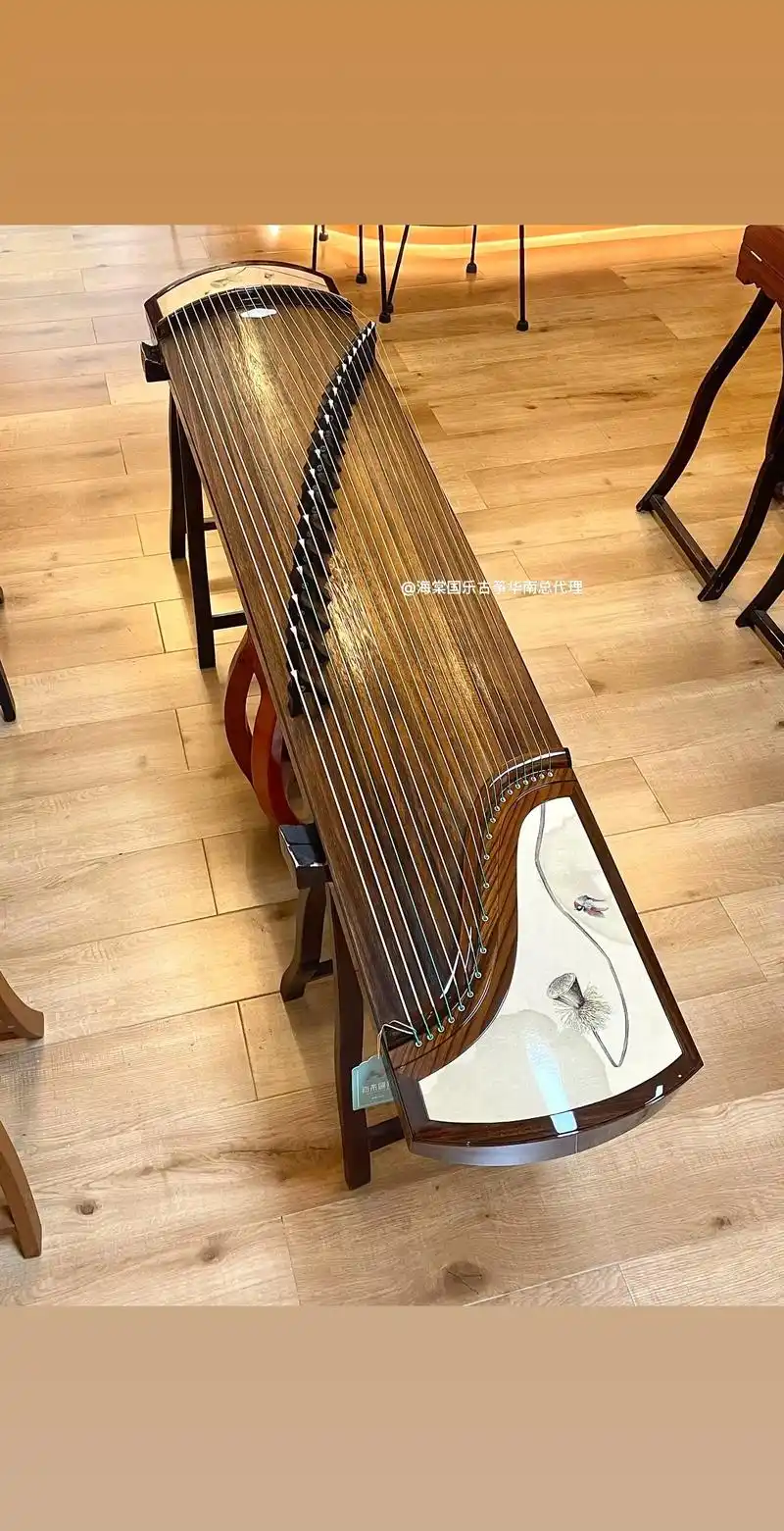 实物超有意境的古筝秋意浓05双十二值了.和芳兰,幽兰,观涛同 - 抖音