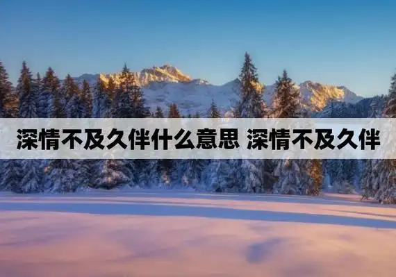 深情不及久伴什么意思 深情不及久伴