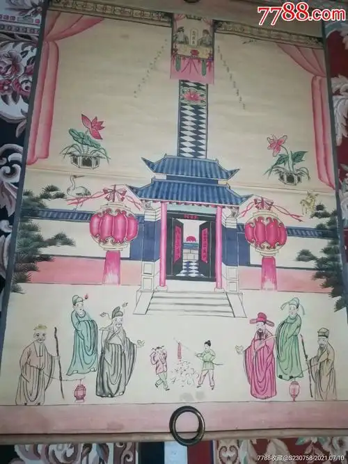 纯手绘的老家堂家谱