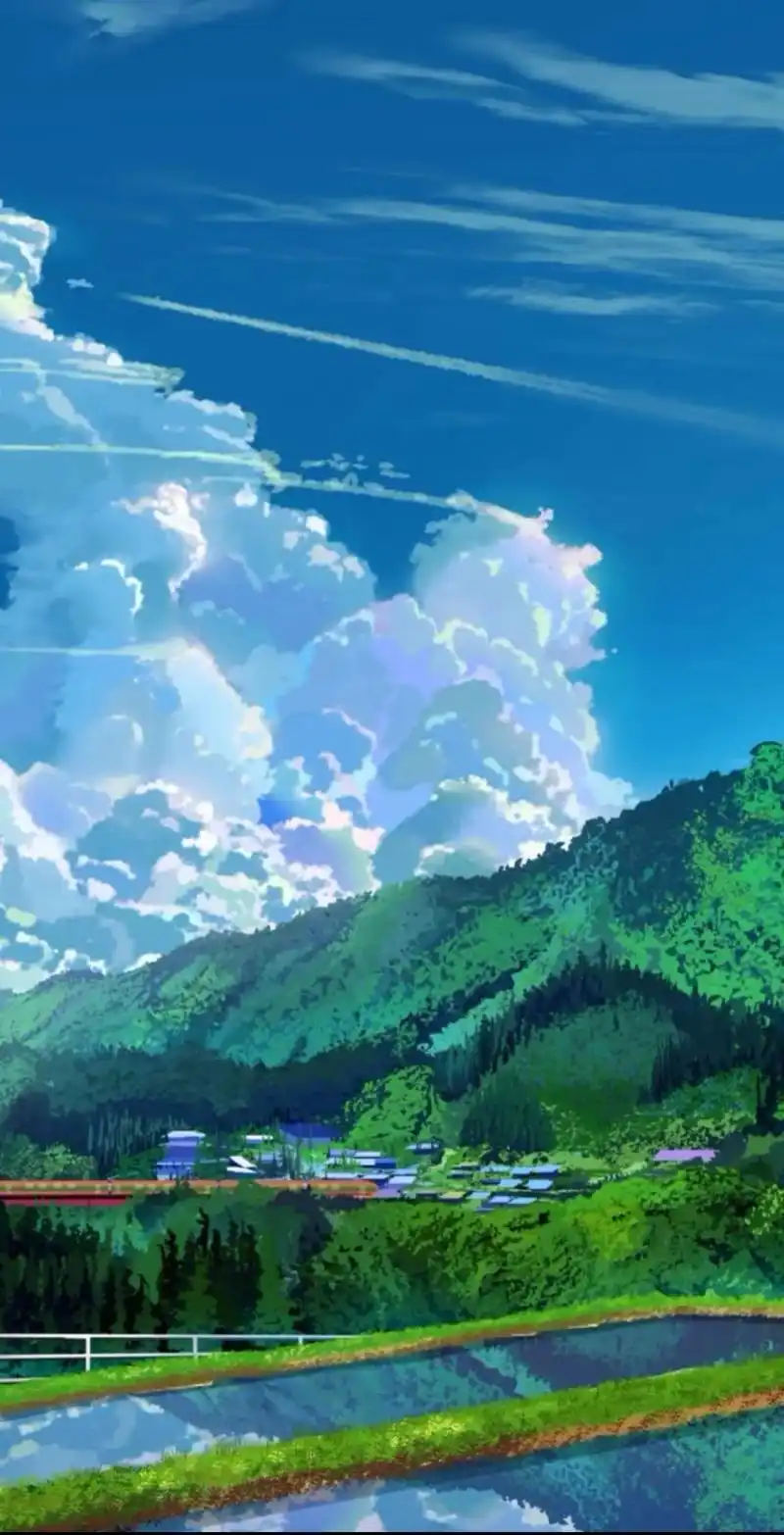 动漫宫崎骏风格风景照片