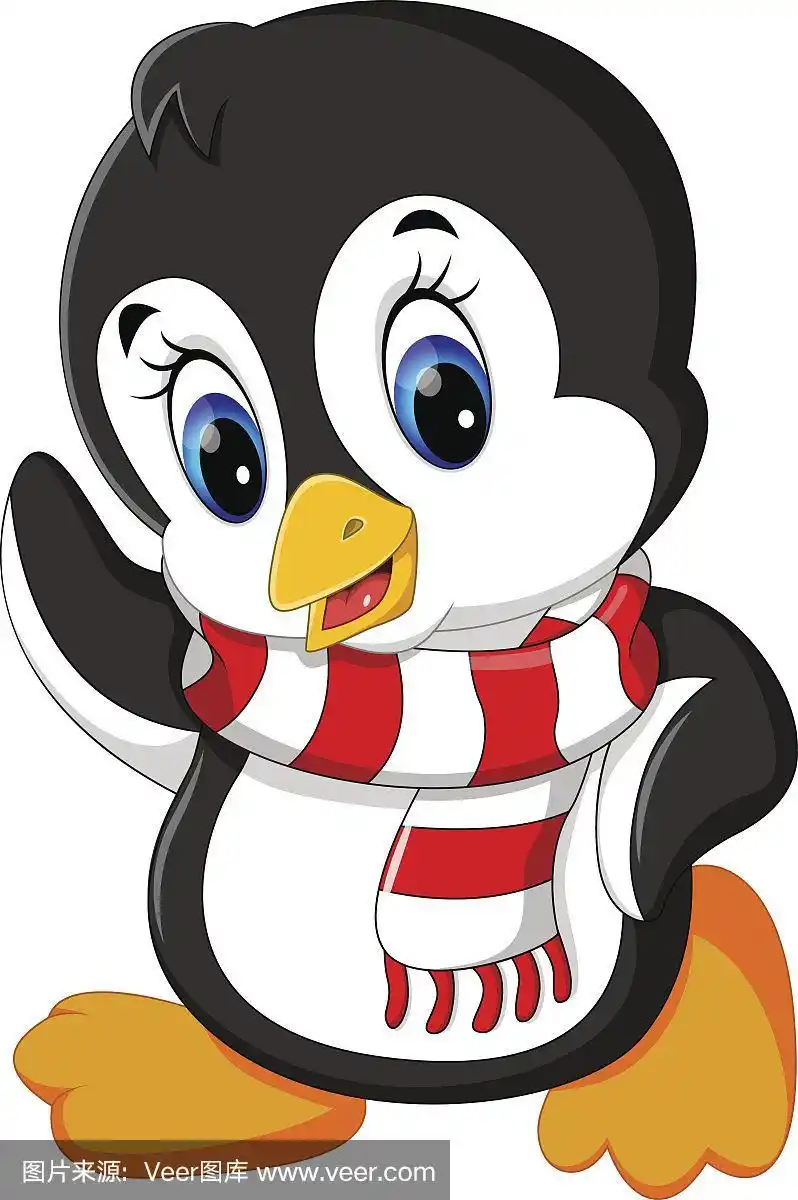 卡通可爱的企鹅