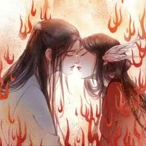 古风热恋亲吻漫画头像图片