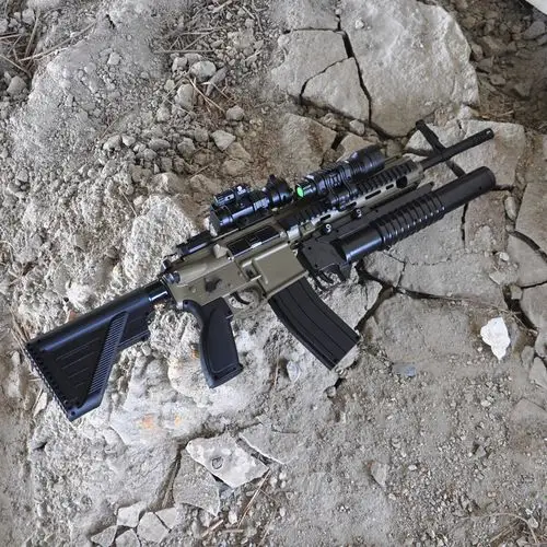 乐辉hk416下供弹水弹枪电动连发成人仿真玩具枪m4改装水蛋枪儿童