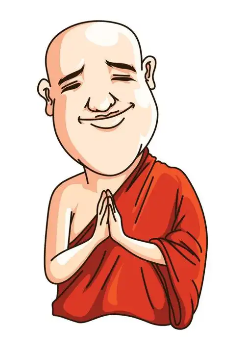 卡通和尚图片