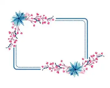 森系手绘鸟花草蕾丝花边少女信纸hd4k高清花框边框背景ae模板花边边框