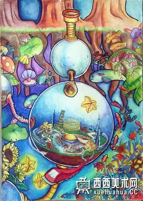 三等奖中学生获奖科幻画我的梦海洋梦赏析