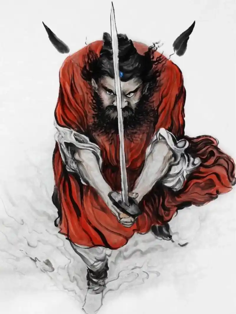 [中元节]辟邪钟馗图,可做屏保,保平安 钟馗图在古代往往都是用朱砂