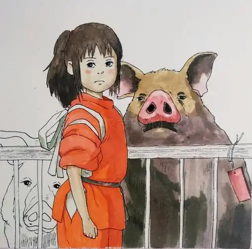 水彩手绘千与千寻