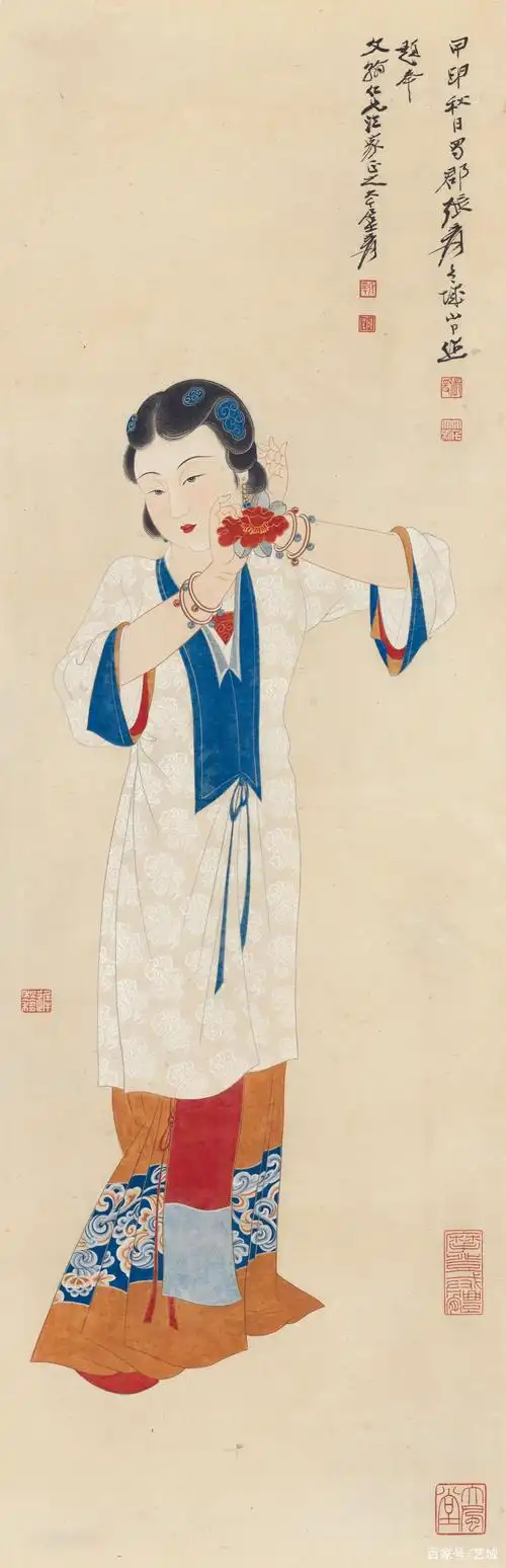 张大千的仕女图:温润娴雅的女性之美