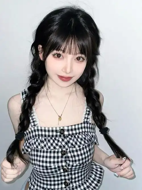 假发辫子麻花长辫甜酷辣妹可爱仿真女麻花辫鱼骨双马尾辫绑带式 浅