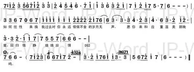 旧情绵绵 张学友 张学友 歌谱 简谱