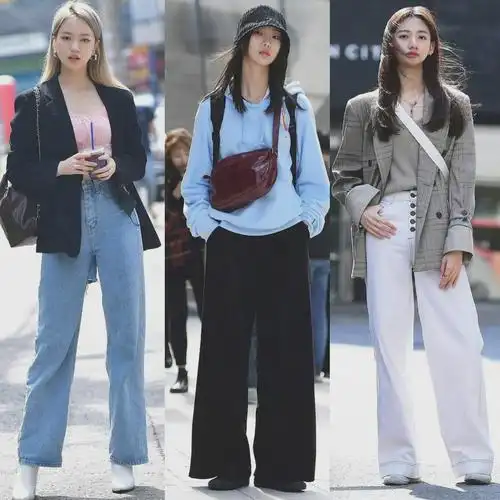 首尔街拍韩国女孩出街时髦穿搭