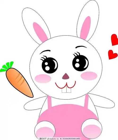 最可爱的兔子卡通画卡通兔子简笔画大全