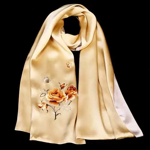 真丝苏州两用旗袍丝绸妈妈围巾蚕丝桑蚕丝巾围巾