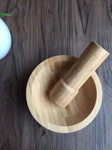 厨房用品小工具 蒜泥研磨罐 捣蒜器捣药缸 竹制品 厂家供应直销