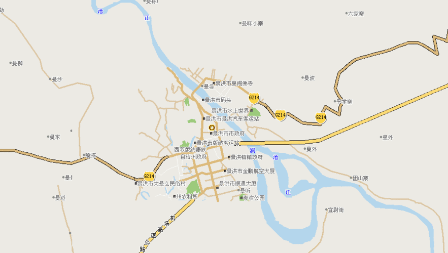 西双版纳傣族自治州-景洪市地图全图查询