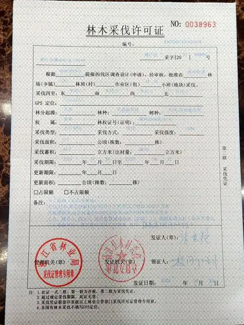 4月采伐证