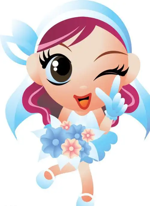 线稿情侣人物白描简笔画 线稿美少女女孩古风人物白描简笔画 人物卡通