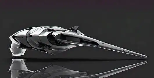 未来科幻飞机——逼真的3d概念模型