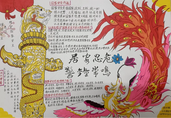 全民国家安全教育日手抄报获奖作品展播_汉语言_网络_领域