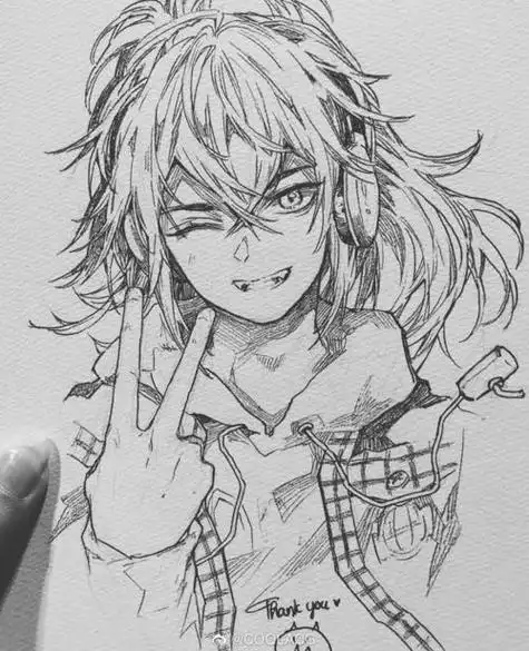 素描动漫人物男生素描动漫人物男生帅气