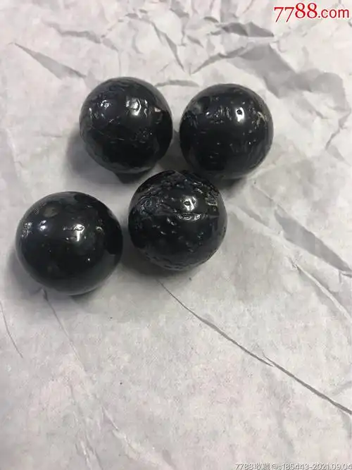 黑玛瑙珠子4个-价格:300元-au27584393-玛瑙 -加价-7788落地钟收藏