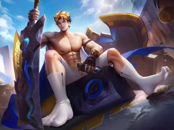 王者荣耀男英雄腹肌:亚瑟-动物派对,不得不说,亚瑟是真的很优啊,好