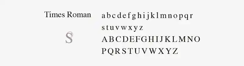 logofree11款标志设计常用的罗马字体