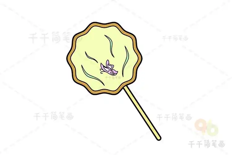 团扇简笔画