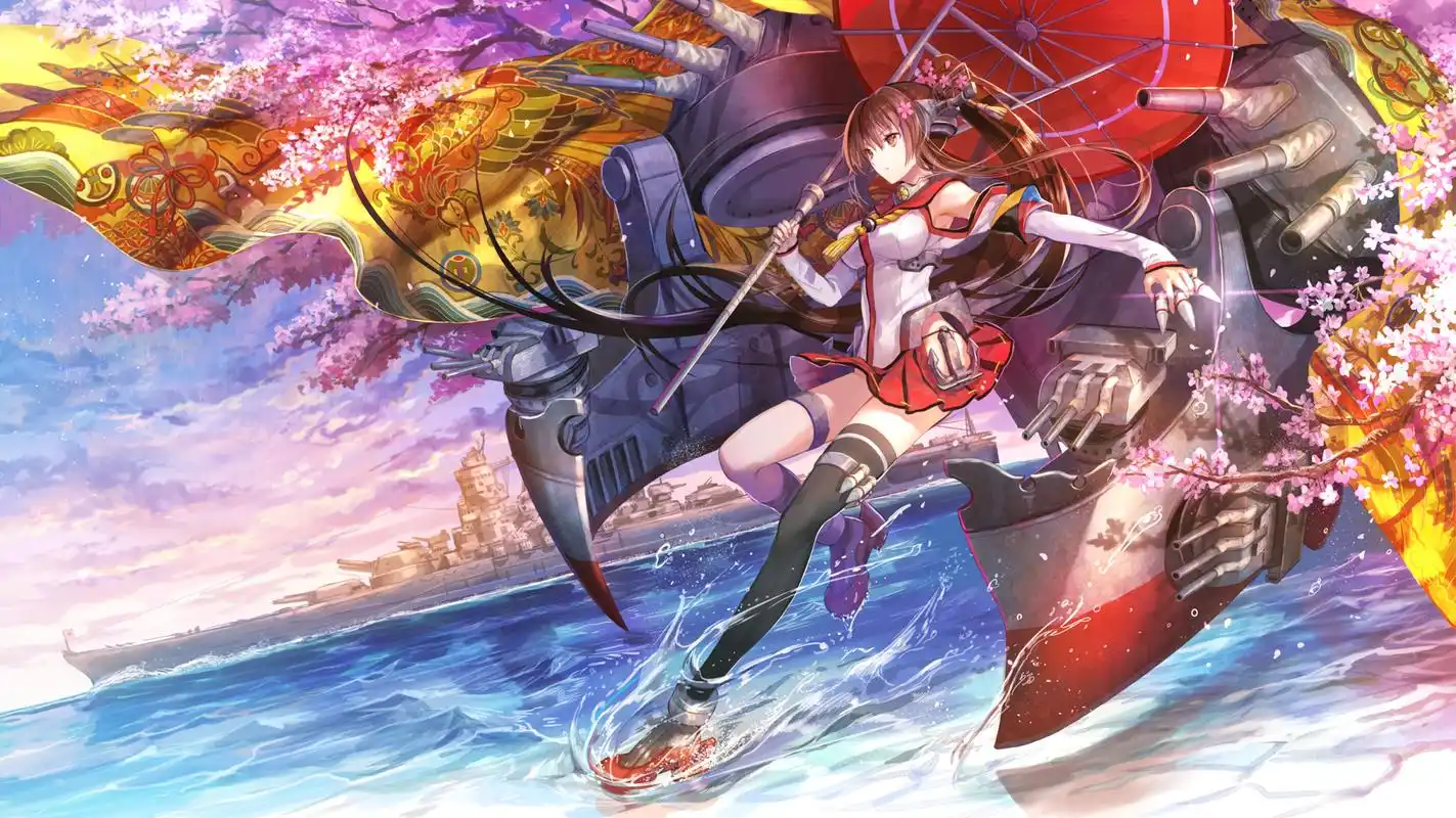 酷帅舰娘 超清壁纸#二次元美图# #动漫美图