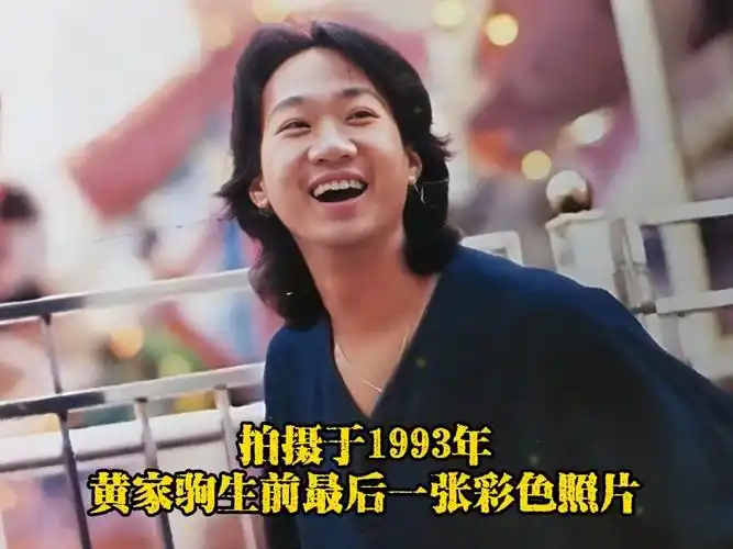 1993年,黄家驹生前拍的最后一张彩色照片