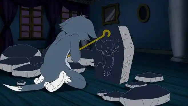 猫和老鼠传奇1:杰瑞被石头砸住,汤姆伤心欲绝,还是有感情在的-动漫