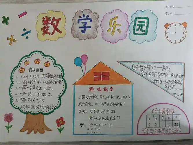 我是设计小主编——厚福盈小学三年级数学活动纪实