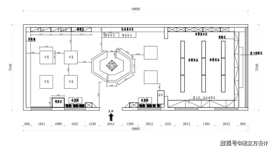 母婴店设计平面图:创造温馨,安全的购物环境