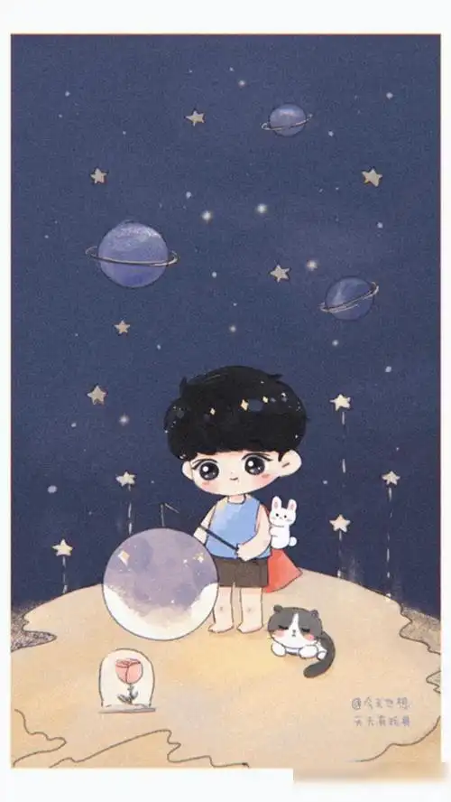 肖战小王子手绘又被p图了粉丝创意合集每张图都充满暖意